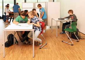 Focused working, alone or in a team.