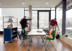 Tables for more mobility.