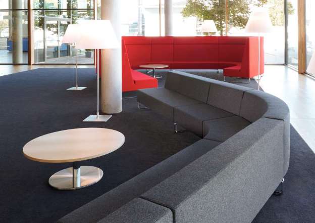 Relaxing in the lounge area.