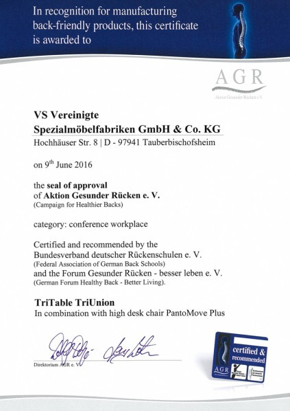 AGR Aktion Gesunder Rücken e.V.: