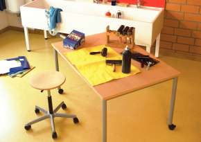 Mobile elements for subject classrooms.