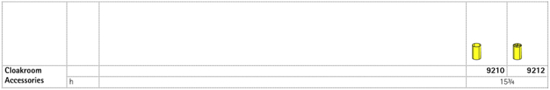 Cloakroom accessories.