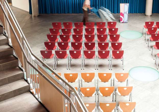 Finding the right chairs for a large space becomes only a minor problem.