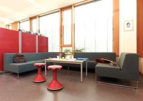 Working and relaxing.