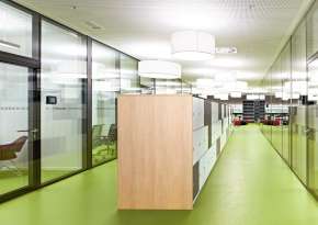 Lockers. Storage space for individual use.