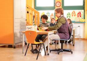 Chair for kindergarten teachers.